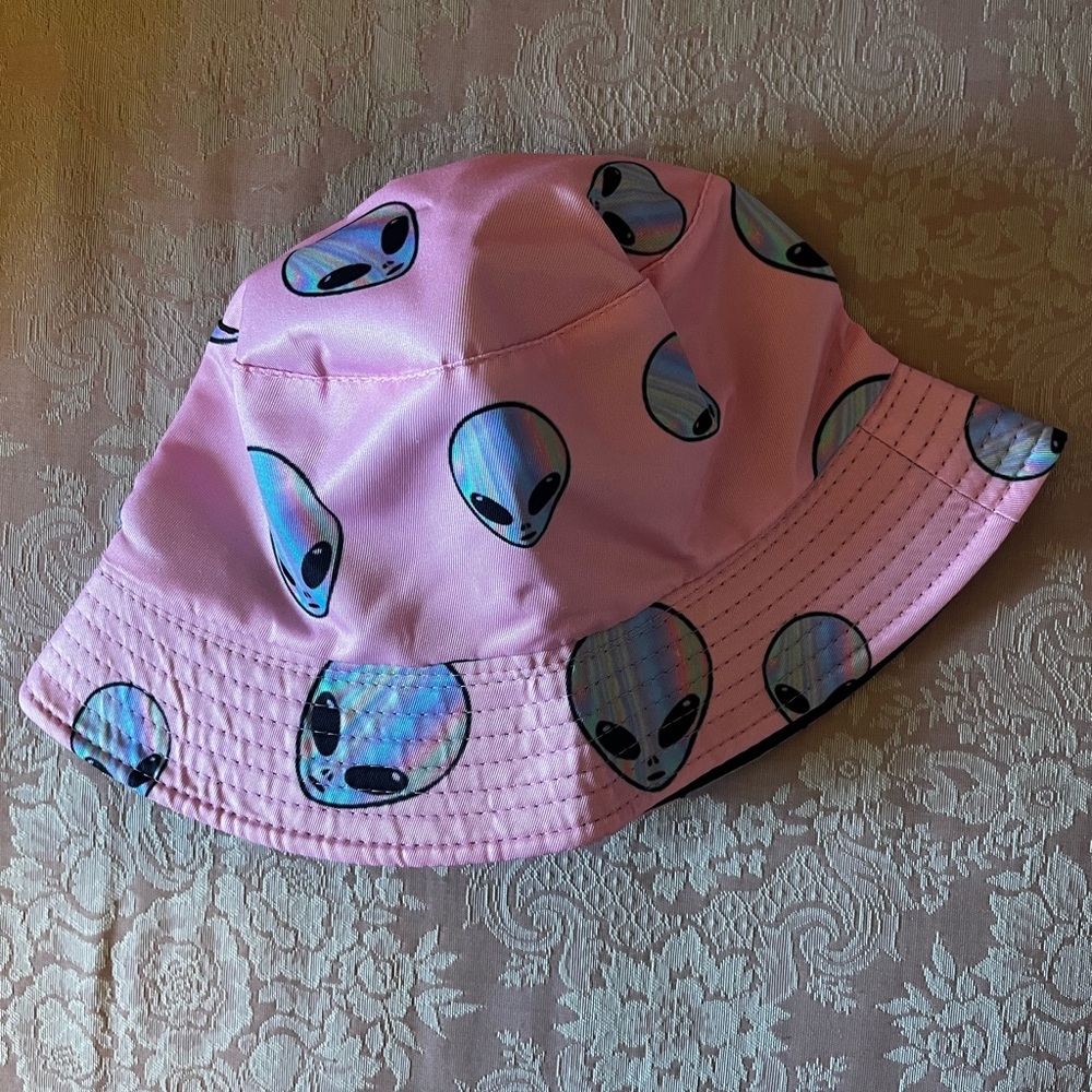 Pink Alien Bucket Hat